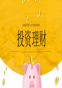 簡(jiǎn)約投資理財(cái)模板金融ppt模板投資理財(cái)范本
