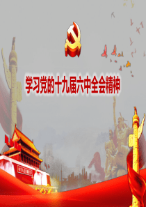 學(xué)習(xí)十九屆六中全會(huì)精神