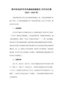 2021年《貴州省電動(dòng)汽車充電基礎(chǔ)設(shè)施建設(shè)三年行動(dòng)方案（2021—2023年）》
