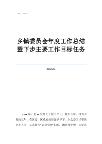 鄉(xiāng)鎮(zhèn)黨委委員有幾個(gè)鄉(xiāng)鎮(zhèn)委員會(huì)年度工作總結(jié)暨下步主要工作目標(biāo)任務(wù)