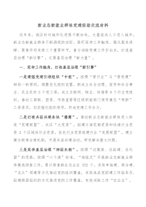 新業(yè)態(tài)新就業(yè)群體黨建經(jīng)驗交流材料docx