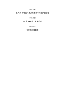 XX復(fù)合肥項(xiàng)目可行性研究報告
