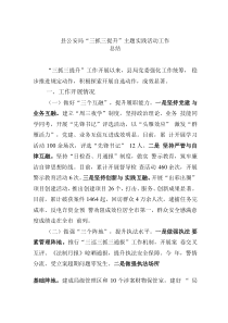 縣公安局“三抓三提升”主題實(shí)踐活動(dòng)工作總結(jié)