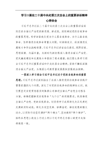 學(xué)習(xí)3篇在二十屆中央紀(jì)委三次全會(huì)上的重要講話精神心得體會(huì)