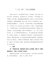 “三支一扶”工作心得感悟