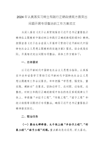 2024年認(rèn)真落實(shí)習(xí)樹(shù)立和踐行正確政績(jī)觀方面突出問(wèn)題開(kāi)展專項(xiàng)整治的工作方案范文