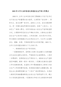 2025年X市工業(yè)和信息化系統(tǒng)安全生產的工作要點