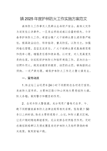 2025年度護(hù)林防火工作實(shí)施方案范文