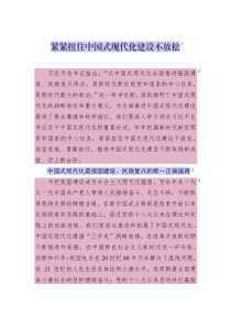 緊緊扭住中國式現(xiàn)代化建設(shè)不放松
